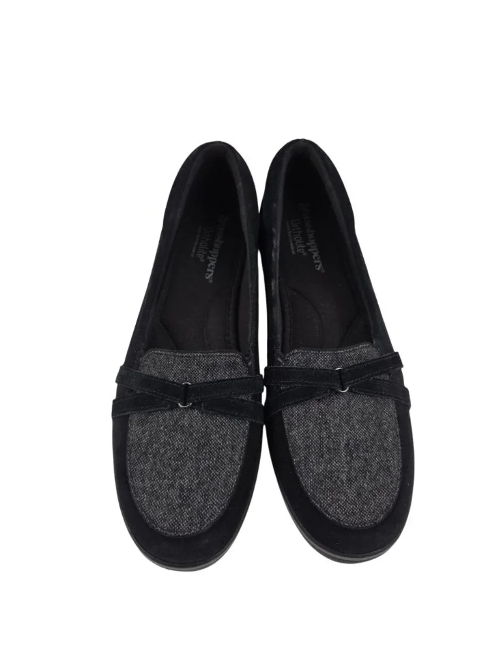 Grasshoppers Loafers Womens Size 9.5 Windham Suede Black Ortholite Comfort Shoes